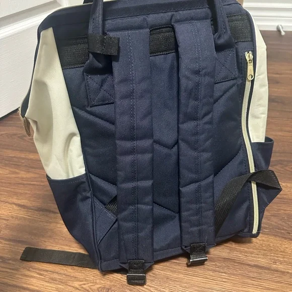 Anello Canvas Colorblock Backpack - Cream & Red - Picture 3 of 5